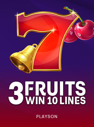 3 Fruits Win: 10 lines